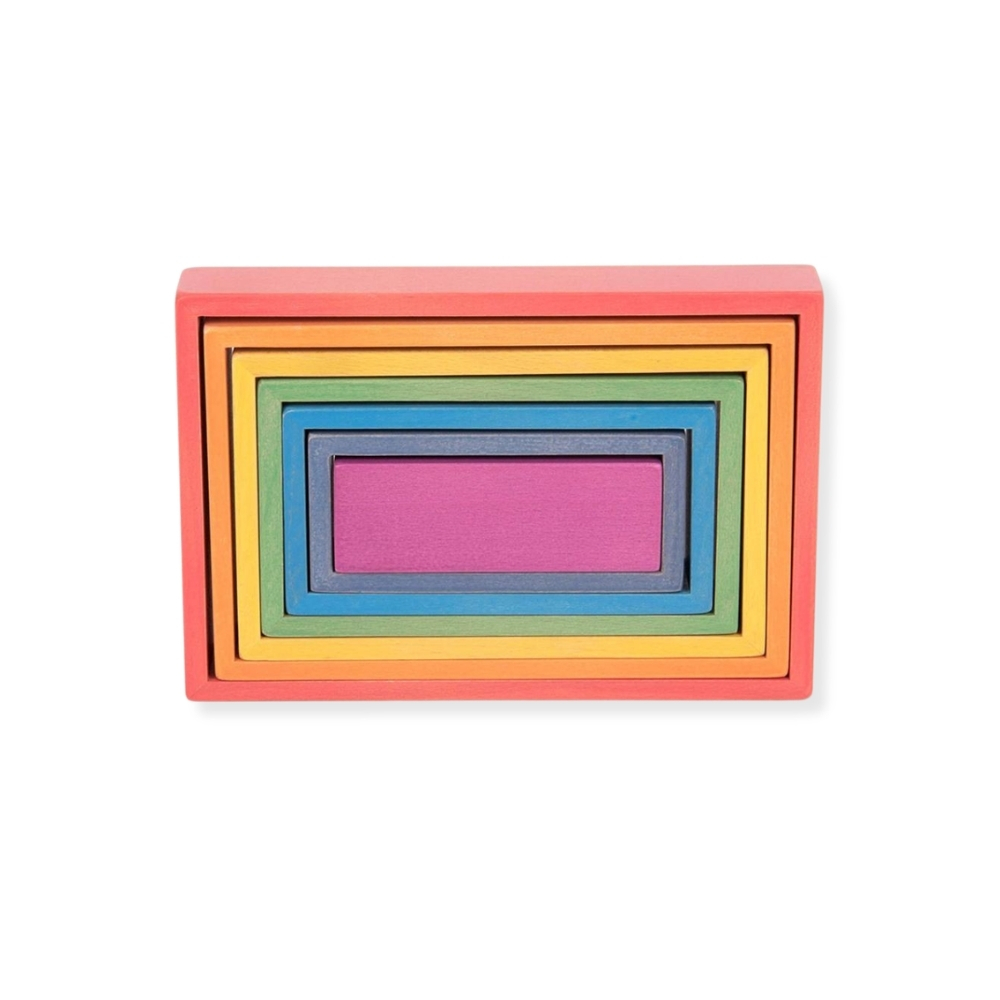 Wooden Rainbow Architect Rectangles
