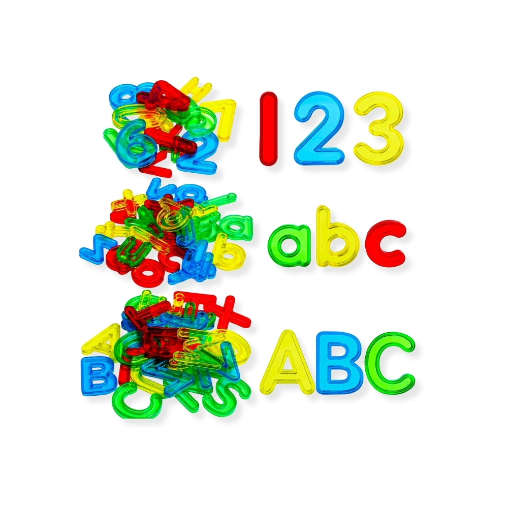 Uppercase & Lowercase Manuscript Letters & Numbers