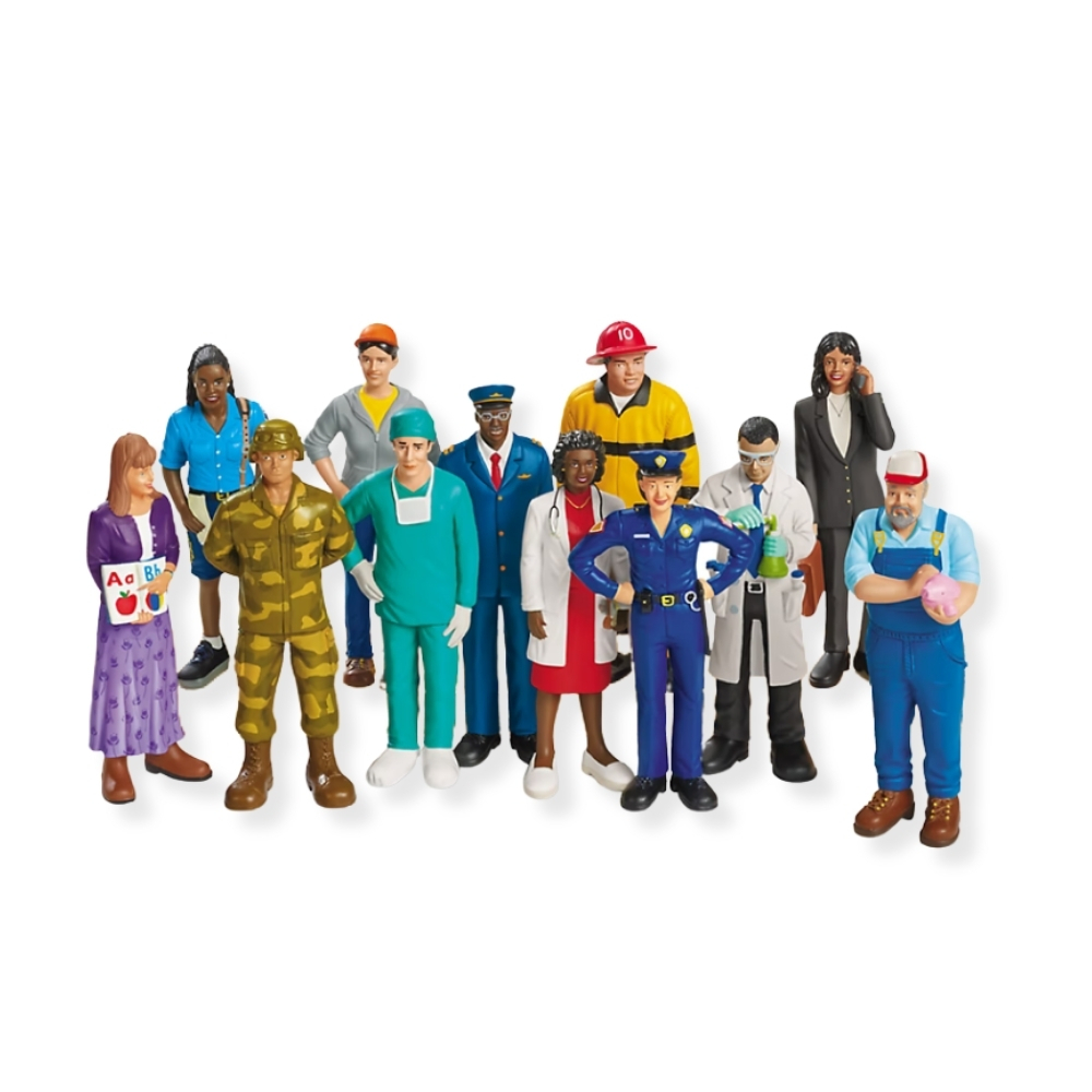 Multicultural Community Helper Figures