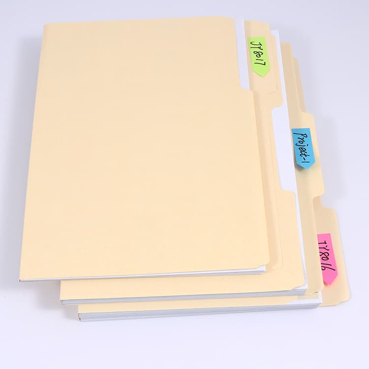 Letter size Manila folder 1/3-Cut Tab