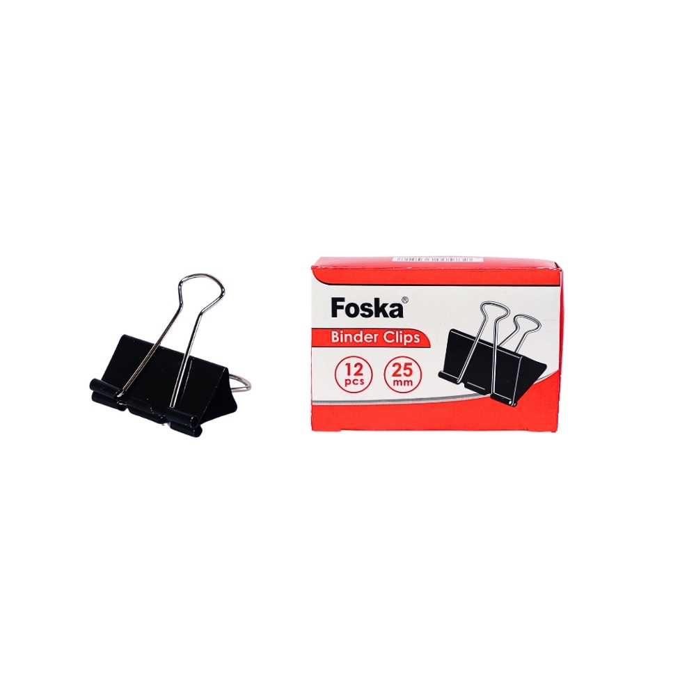 25mm black Binder clips