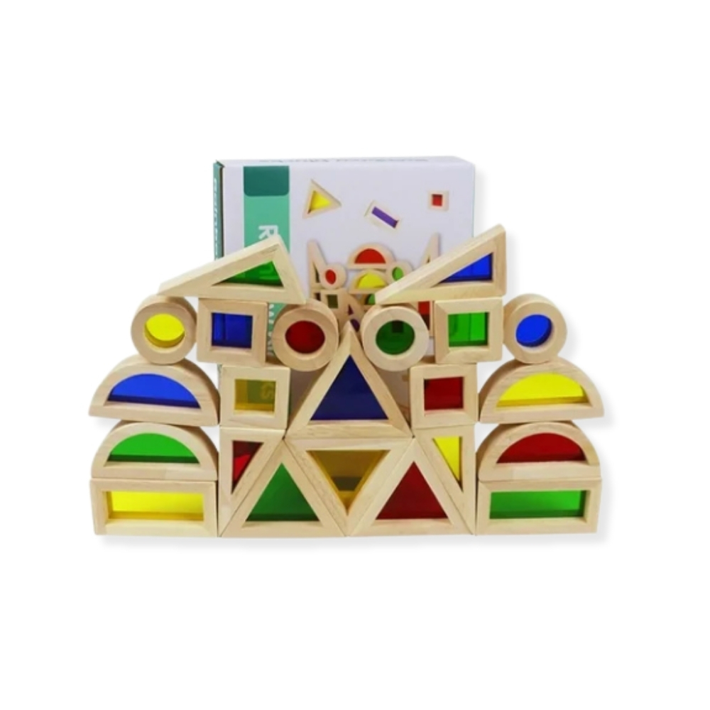 Rainbow Bricks, Set of 36